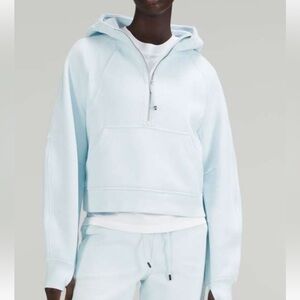 Lululemon light blue scuba half zip